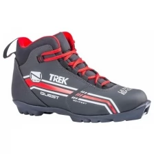 Ботинки лыжные Trek Quest 2 черный, лого красный NNN ИК, размер 37