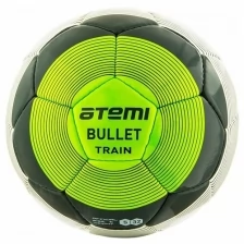 Мяч футбольный Atemi Bullet, Pu, бел/сер/зел, р.5 , р/ш, окруж 68-71